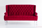 Sofa Barocco Red 90cm