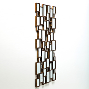 Mirror Cubes Copper 132x54cm